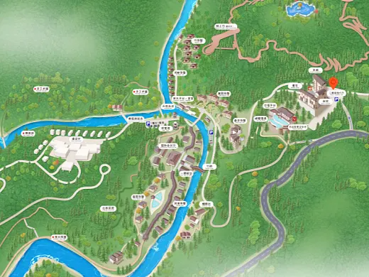 建昌结合景区手绘地图智慧导览和720全景技术，可以让景区更加“动”起来，为游客提供更加身临其境的导览体验。
